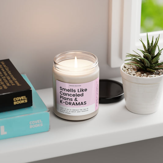 Kdrama Candle: Smells Like Canceled Plans and K-Dramas, Korean Drama Merch