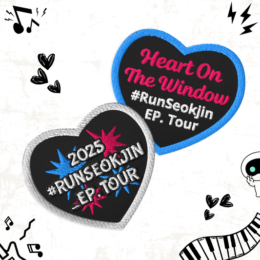 Jin #RunSeokjin _EP. Tour Patch - Multiple Options, Jin Concert Patch, Seokjin Embroidered Patch, Custom City