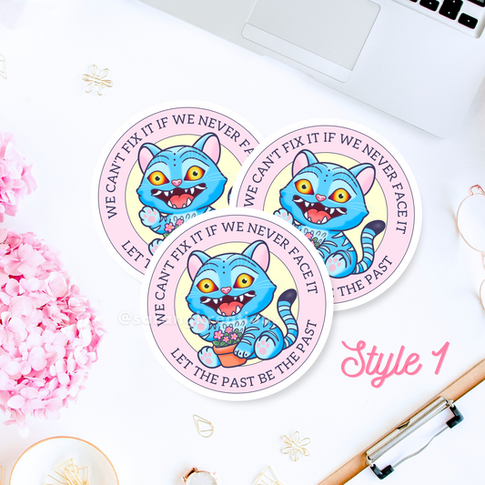 Cute K-Pop Demon Tiger Sticker – Glossy Vinyl (3″)