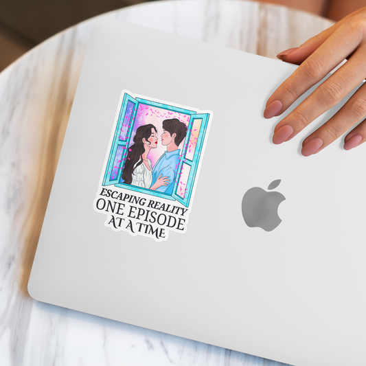 Escaping Reality One Episode At a Time Sticker, Kdrama Sticker, Cdrama Sticker