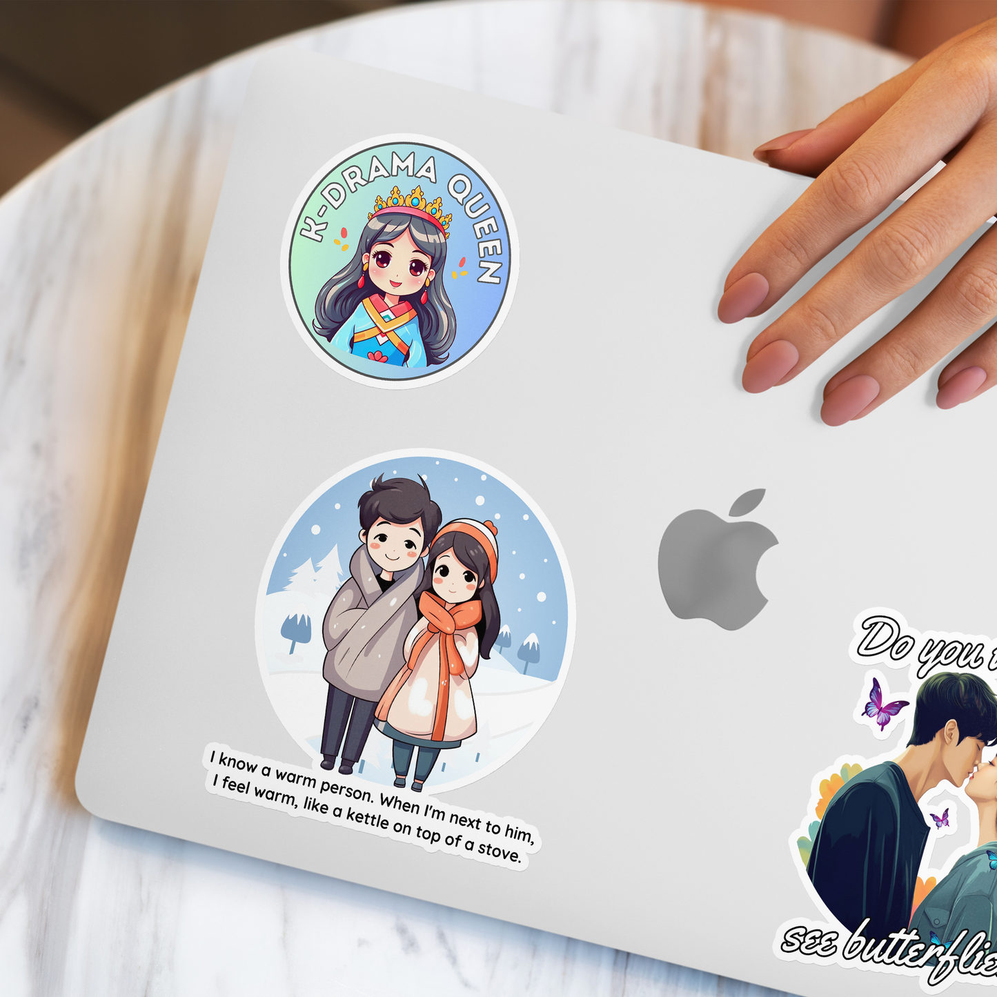 When the Weather is Fine Inspired K-Drama Sticker, K-Drama Quote