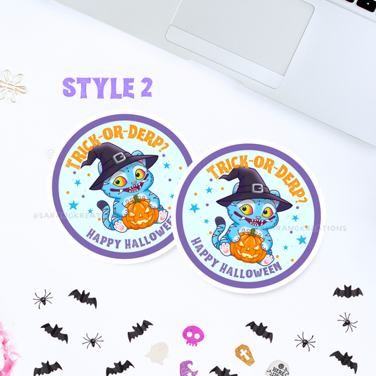 Kpop Demon Tiger Halloween Sticker, Spooky Quality Vinyl Stickers, Glossy Laminated Finish