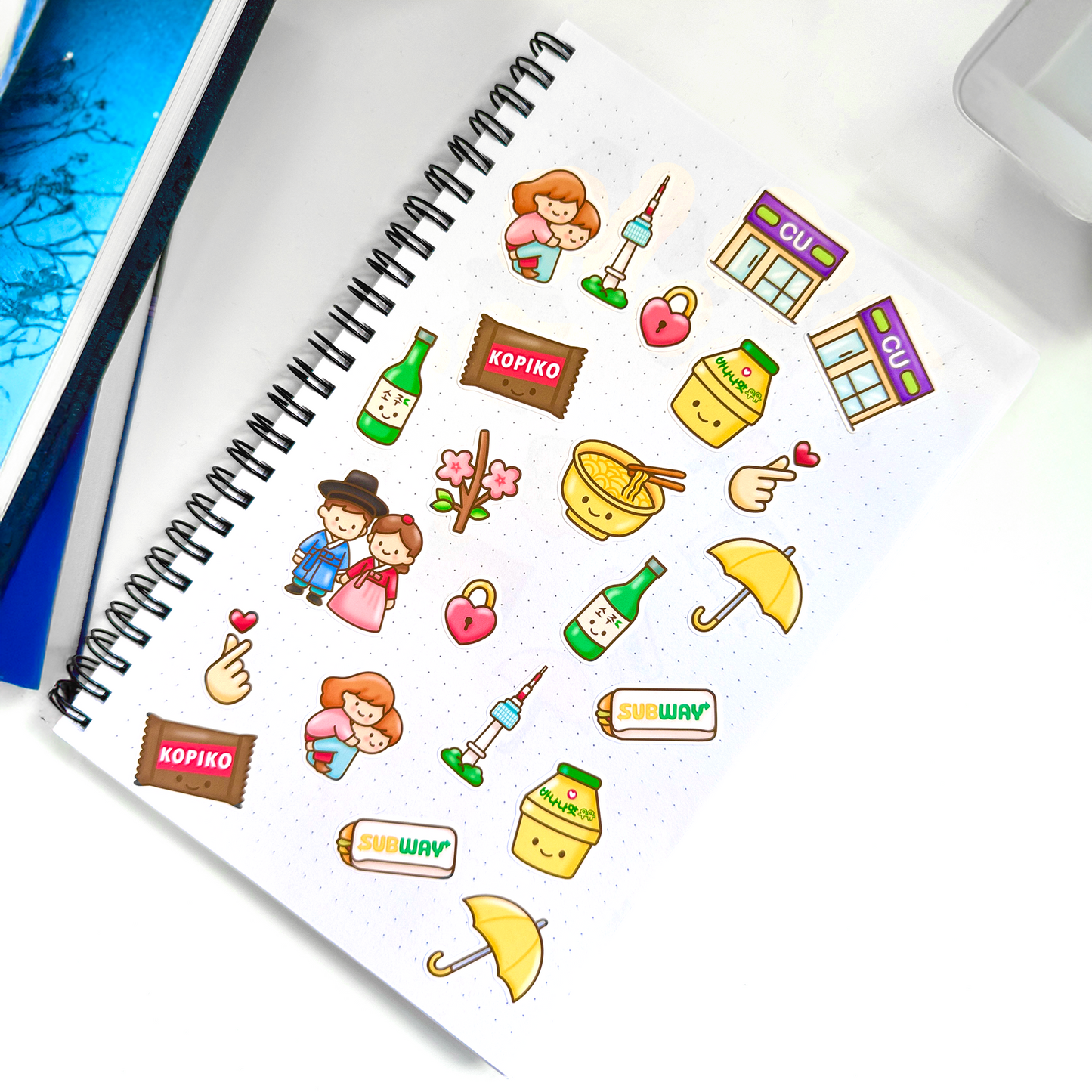 Kdrama Sticker Sheet – Iconic K-Drama Things Fan Art | IYKYK