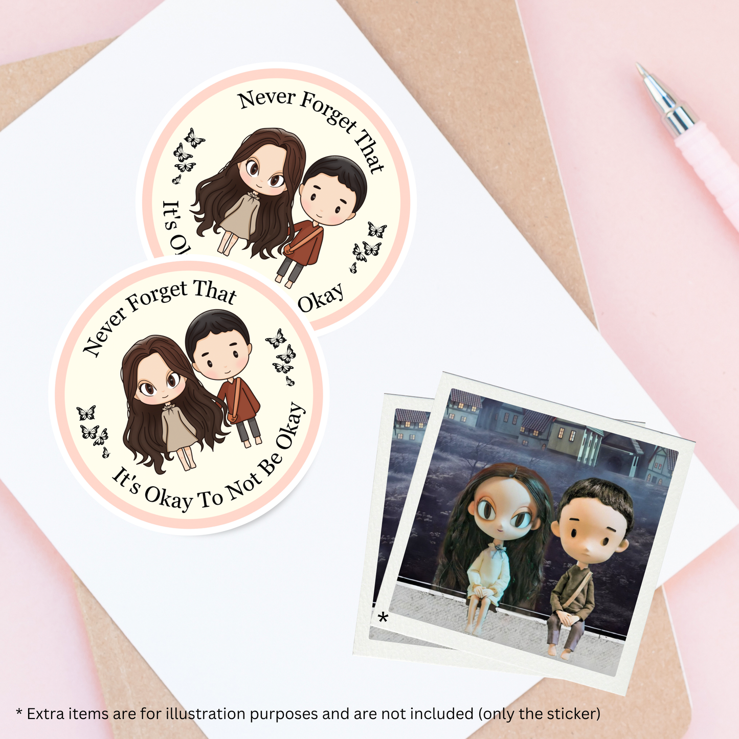 It's Okay To Not Be Okay Sticker, IOTNBO Kdrama Sticker, Self Care Sticker, Affirmation Sticker