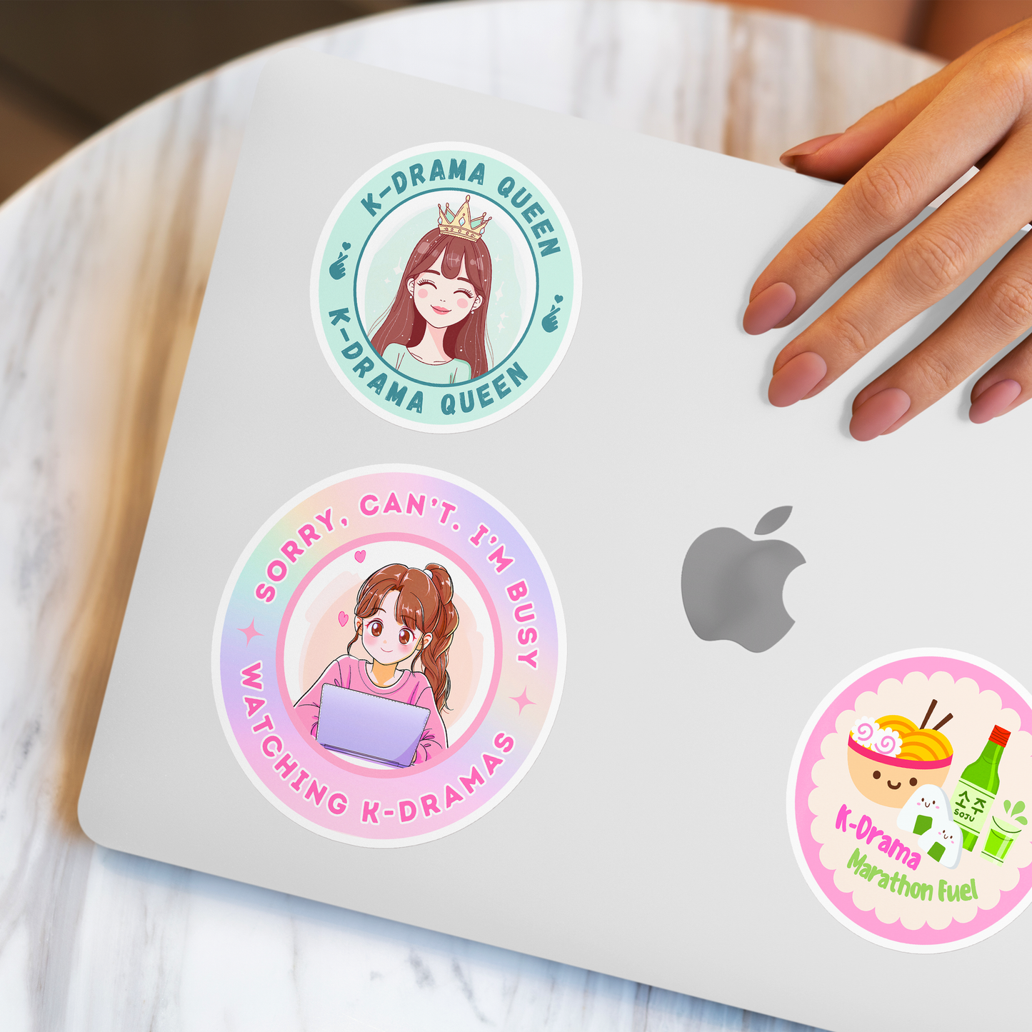 K-Drama Sticker: Busy Watching K-Dramas