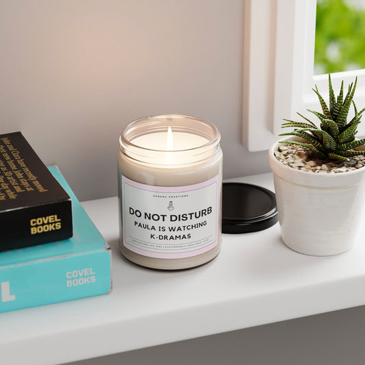 Custom Do Not Disturb Kdrama Candle, Perfect Gift for Kdrama Lovers!
