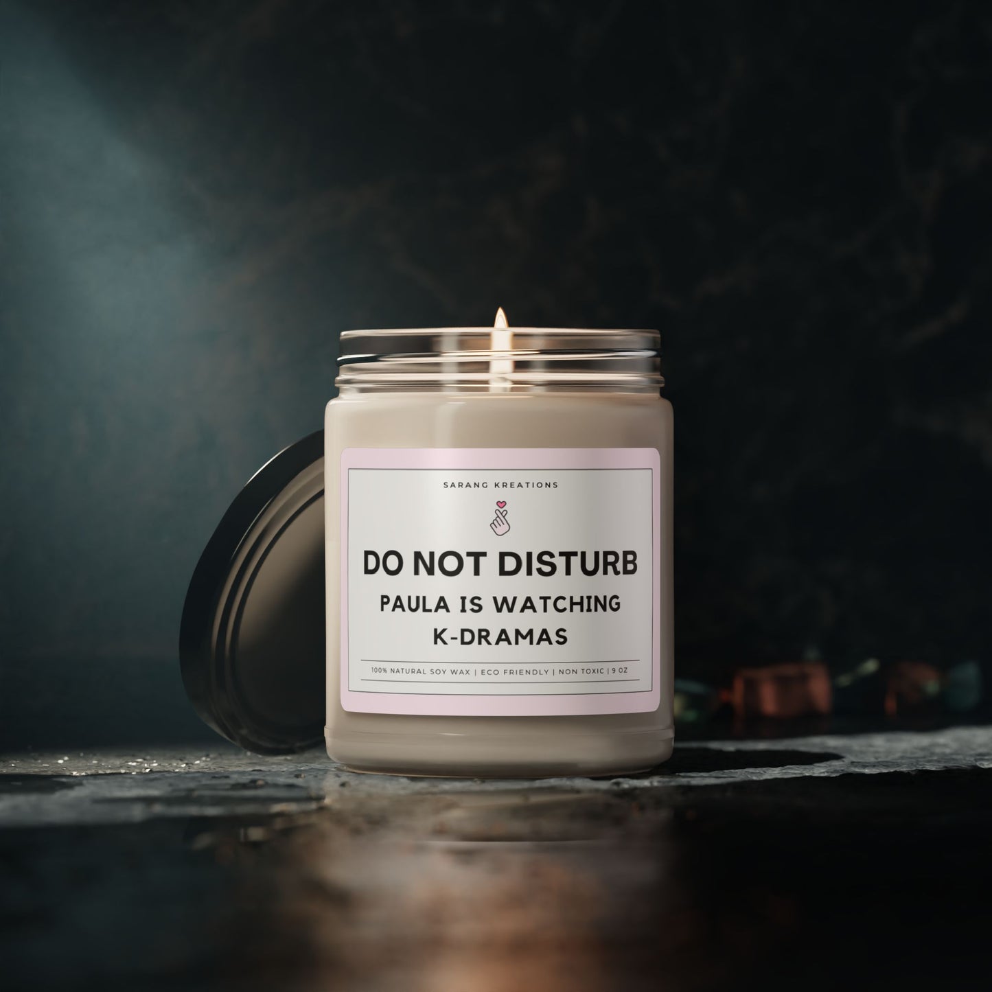 Custom Do Not Disturb Kdrama Candle, Perfect Gift for Kdrama Lovers!