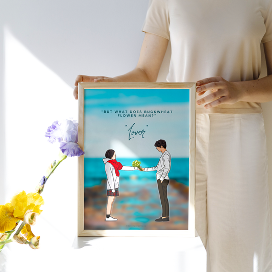 Goblin Kdrama Art Print - Ji Eun Tak & Kim Shin, 도깨비