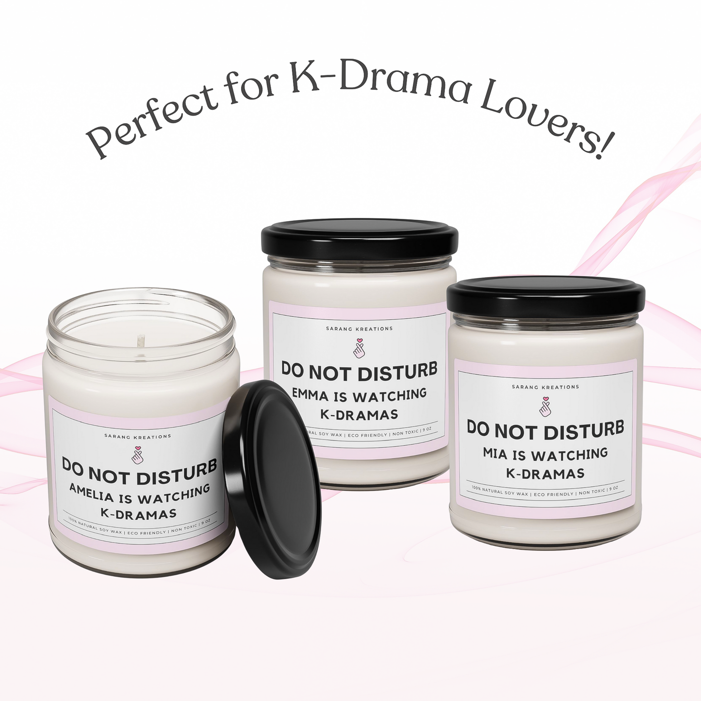 Custom Do Not Disturb Kdrama Candle, Perfect Gift for Kdrama Lovers!