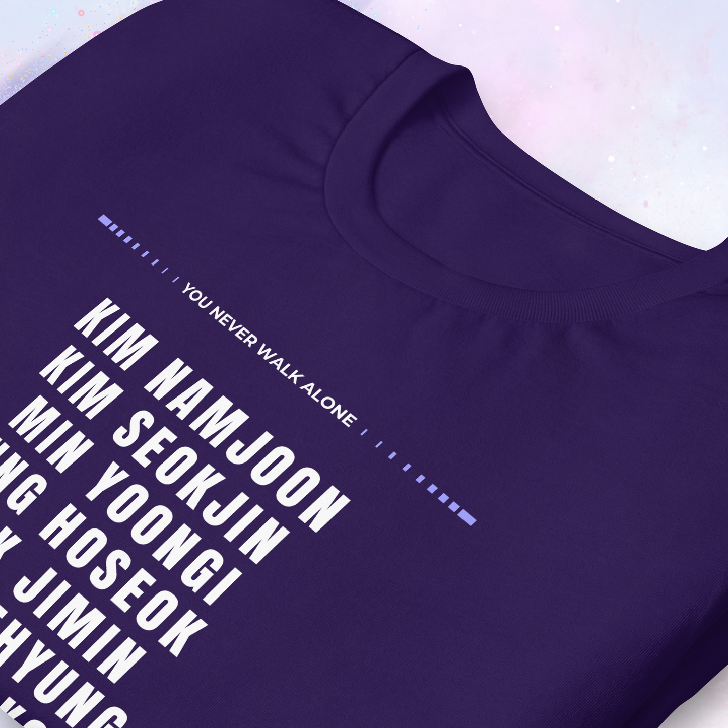 OT7 Fanchant Shirt – Lightweight Kpop Tee – Jinnie Yoongi Hobi Jiminie Taetae Kookie Joonie – K-Pop Fan Shirt