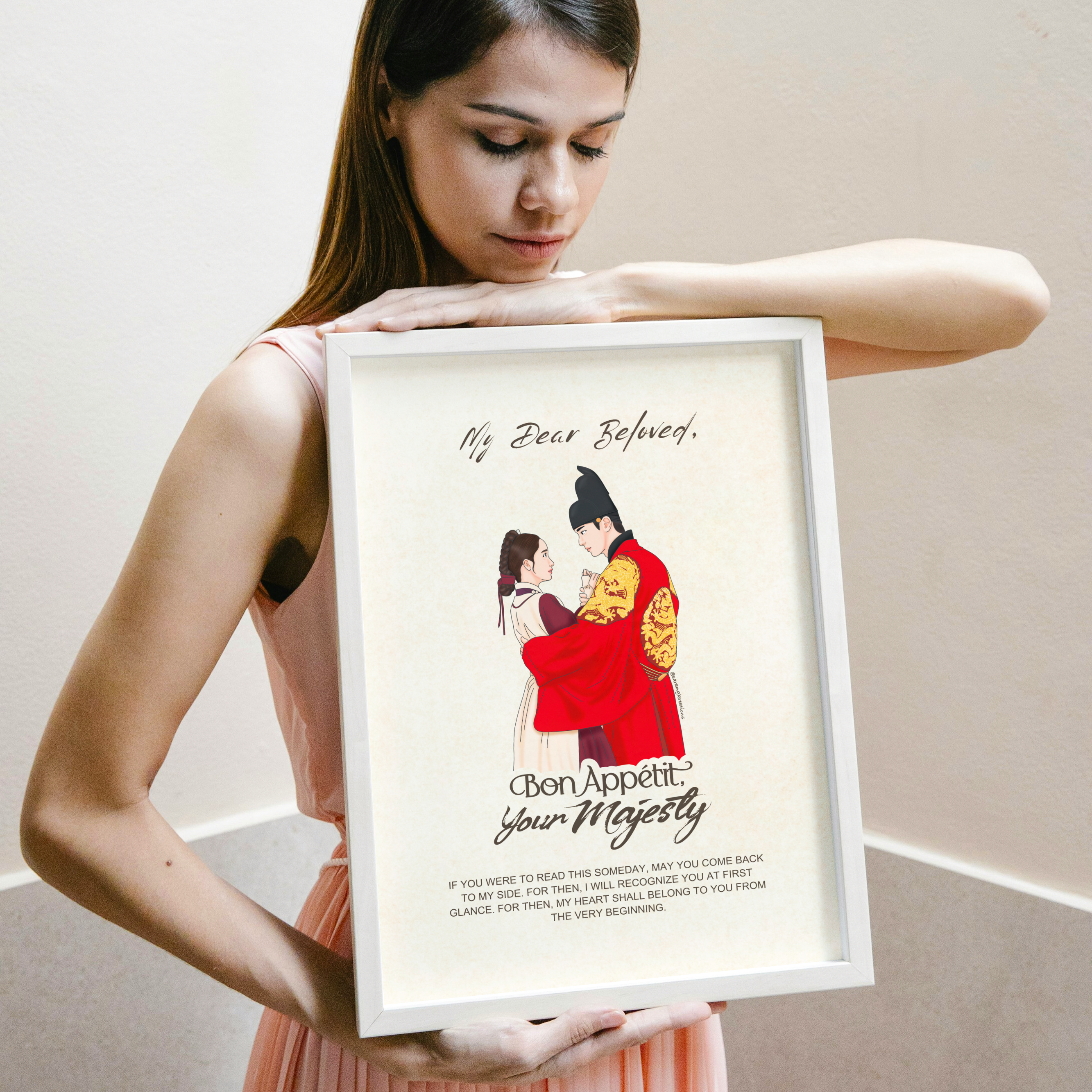 Bon Appétit Your Majesty K-Drama Art Print, Hand-Illustrated