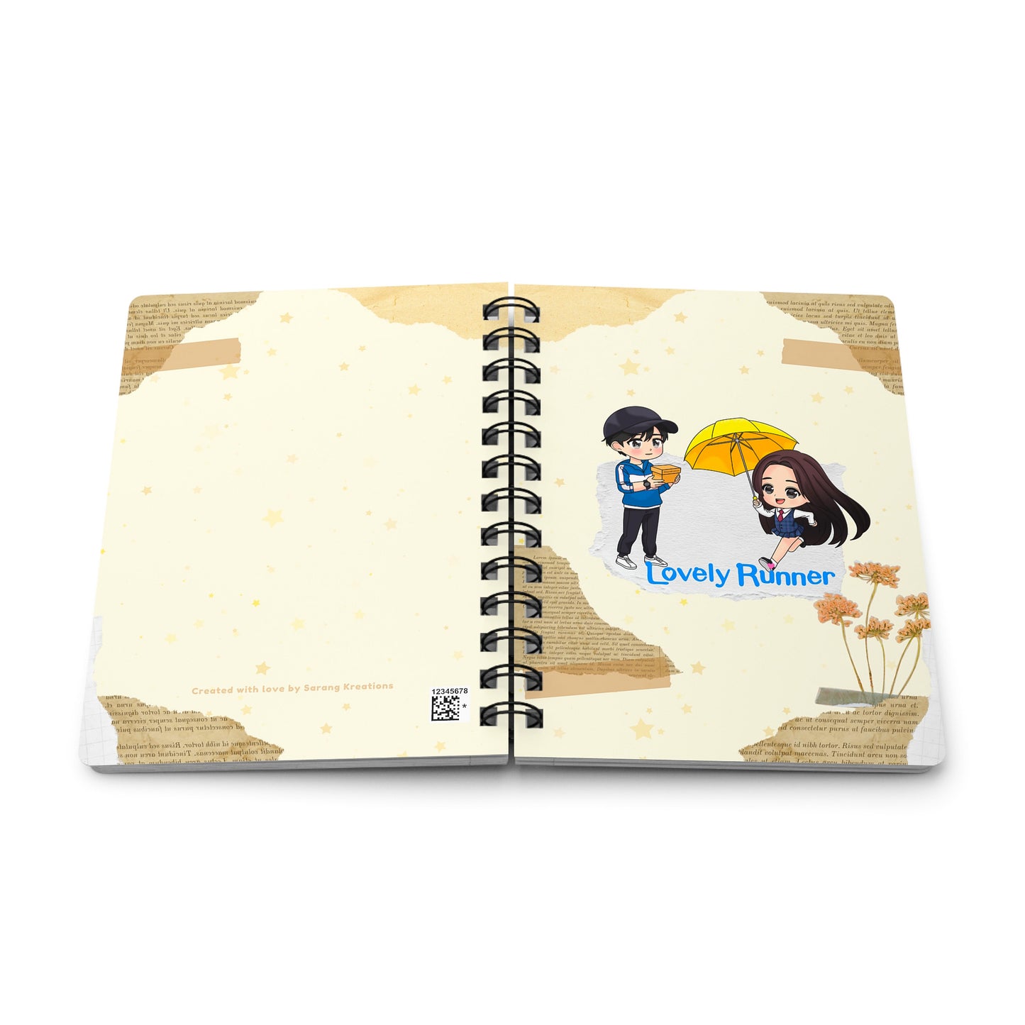 Lovely Runner Journal, Korean Drama Notebook, Sol and Sun Jae Love