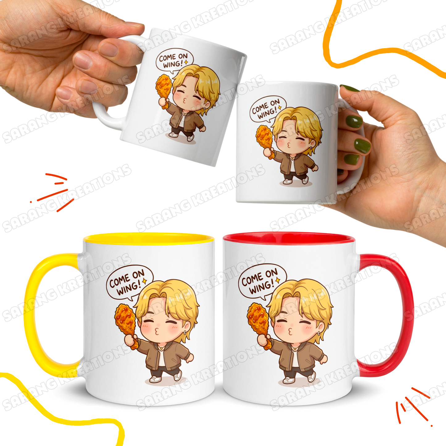 Jimin Come On Wing Mug - K-pop Army Gift