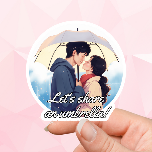 K-Drama Sticker: Kdrama Love Yellow Umbrella