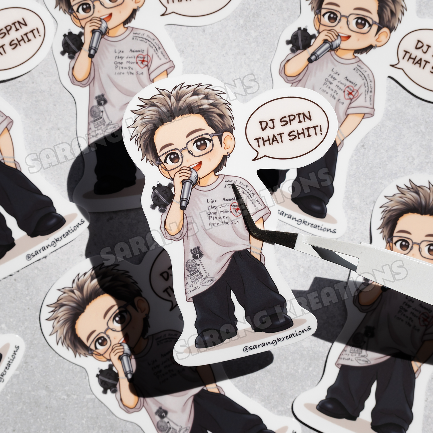 Joonie DJ Spin That Sh!t Sticker – Glossy Laminated Vinyl