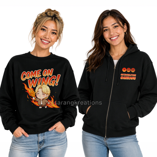 Come On Wing Arirang Tour Crewneck Sweatshirt and Zip Hoodie