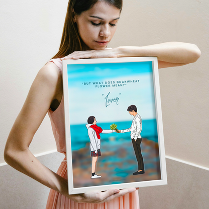 Goblin Kdrama Art Print -  Ji Eun Tak & Kim Shin, 도깨비