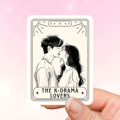 Kdrama Lovers Tarot Card Sticker, Kdrama Sticker