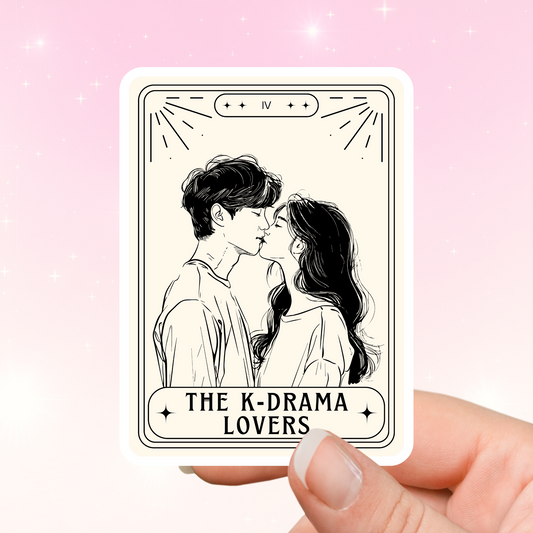 Kdrama Lovers Tarot Card Sticker, Kdrama Sticker