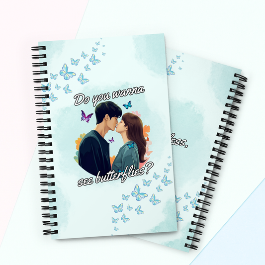 Kdrama Notebook: Nevertheless Inspired Spiral Journal with Dotted Pages
