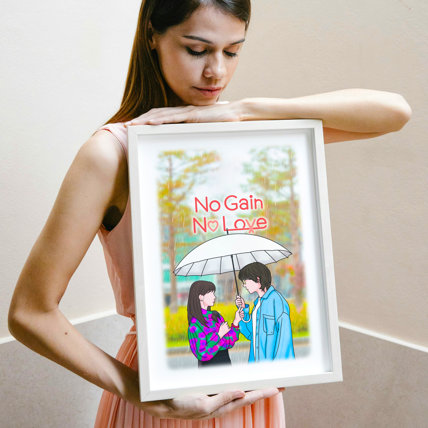 No Gain No Love Kdrama Art Print,  손해 보기 싫어서