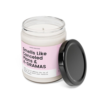Kdrama Candle: Smells Like Canceled Plans and K-Dramas, Korean Drama Merch