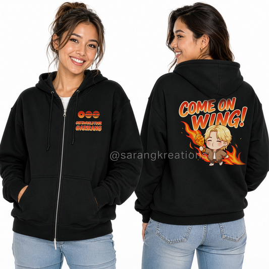 Come On Wing Arirang Tour Crewneck Sweatshirt and Zip Hoodie