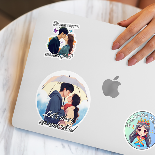 K-Drama Sticker: Kdrama Love Yellow Umbrella