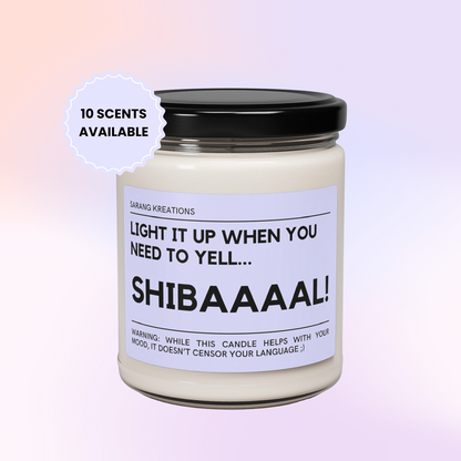 Shibal Candle, DDAY Agust D, Yoongi, Suga, Gift for ARMY, 씨발 Soy Wax Candle