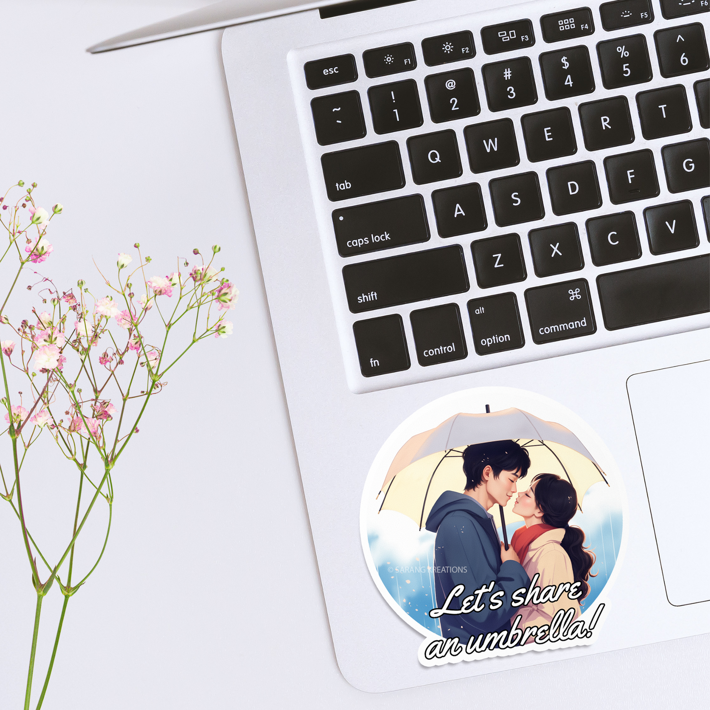 K-Drama Sticker: Kdrama Love Yellow Umbrella
