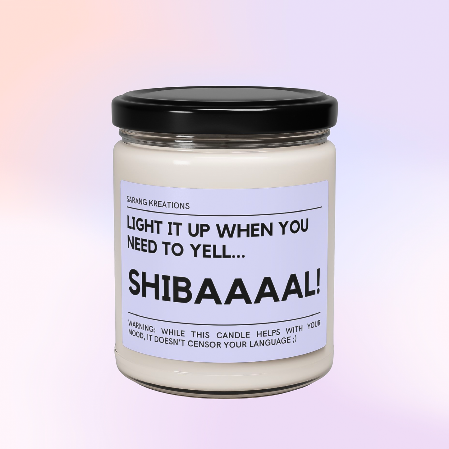 Shibal Candle, DDAY Agust D, Yoongi, Suga, Gift for ARMY, 씨발 Soy Wax Candle