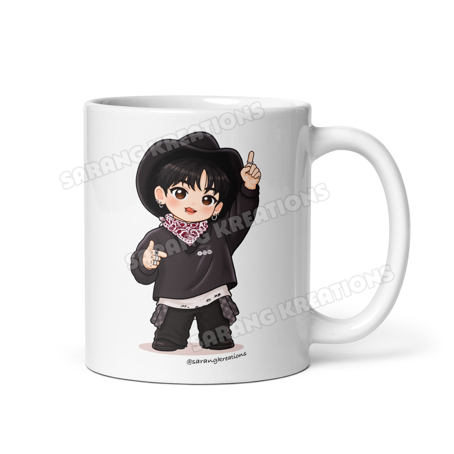 Bangtan Custom Ceramic Mug, Choose Your Favorite Sarang Kreations Design