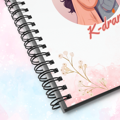 Romantic Kdrama Notebook with Dotted Pages, Kdrama Journal