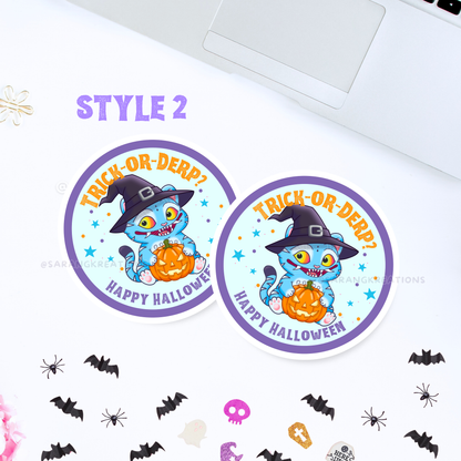 Kpop Tiger Halloween Sticker, Spooky Quality Vinyl Stickers, Glossy Laminated Finish
