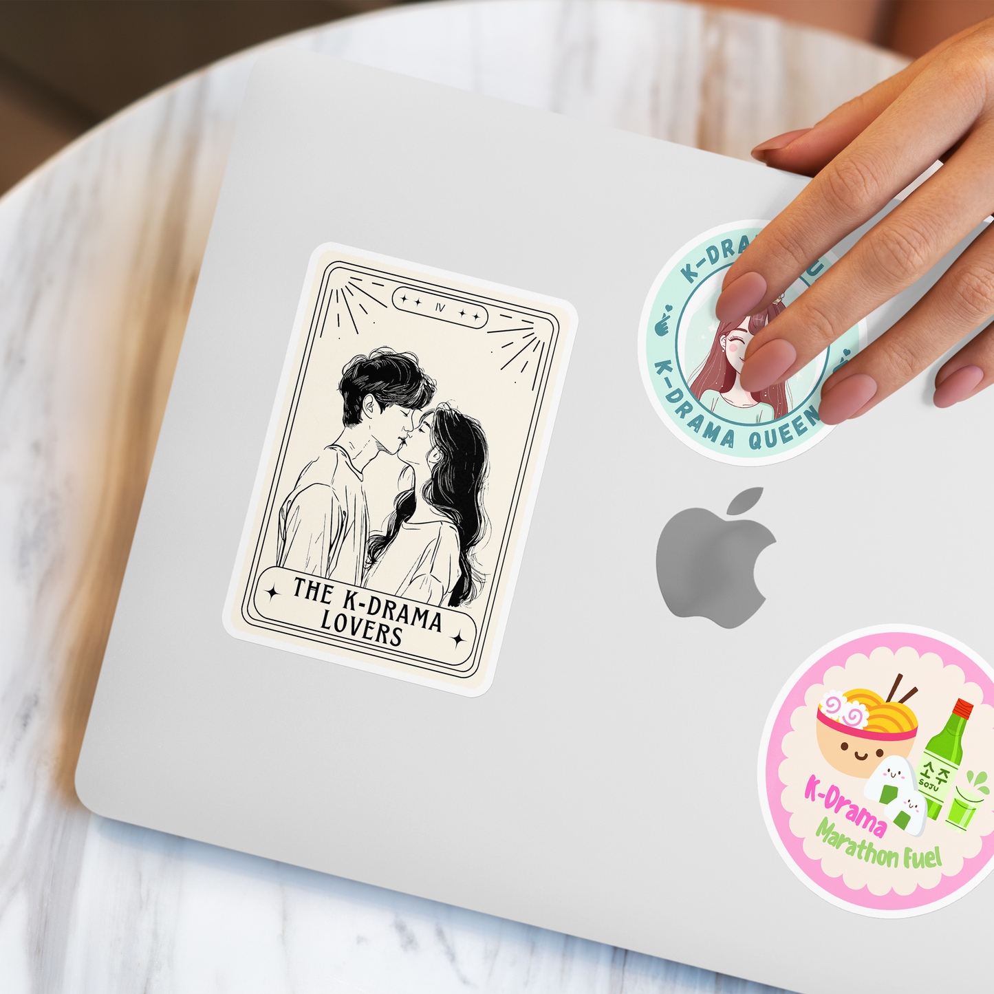 Kdrama Lovers Tarot Card Sticker, Kdrama Sticker