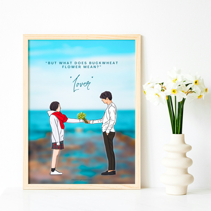 Goblin Kdrama Art Print -  Ji Eun Tak & Kim Shin, 도깨비
