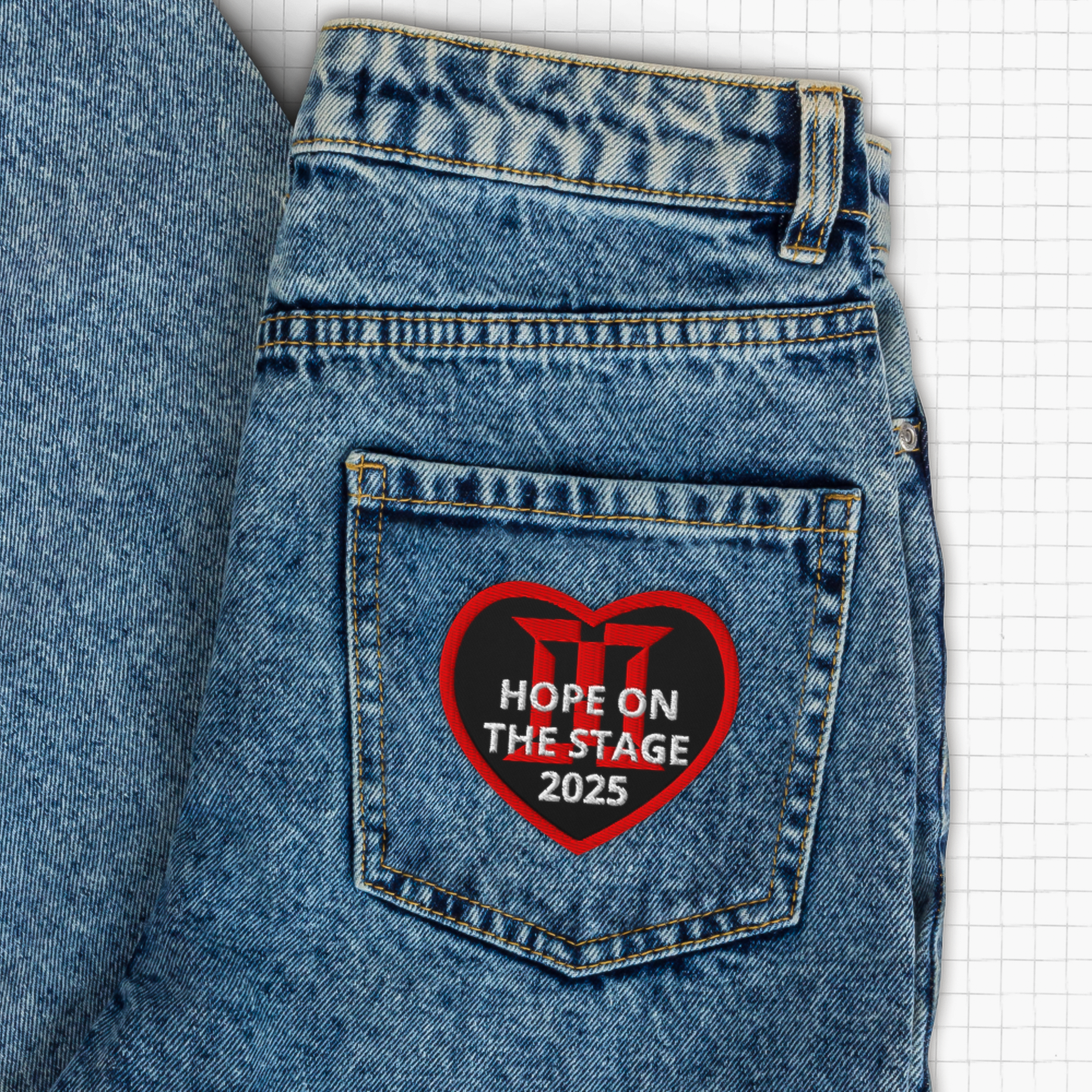 J-Hope Hope On The Stage Tour Patch, Jhope Concert Patch, Hoseok Hobi Embroidered Patch