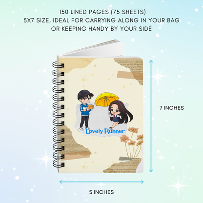 Lovely Runner Journal, Korean Drama Notebook, Sol and Sun Jae Love