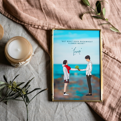 Goblin Kdrama Art Print -  Ji Eun Tak & Kim Shin, 도깨비