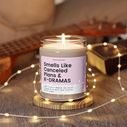Kdrama Candle: Smells Like Canceled Plans and K-Dramas, Korean Drama Merch