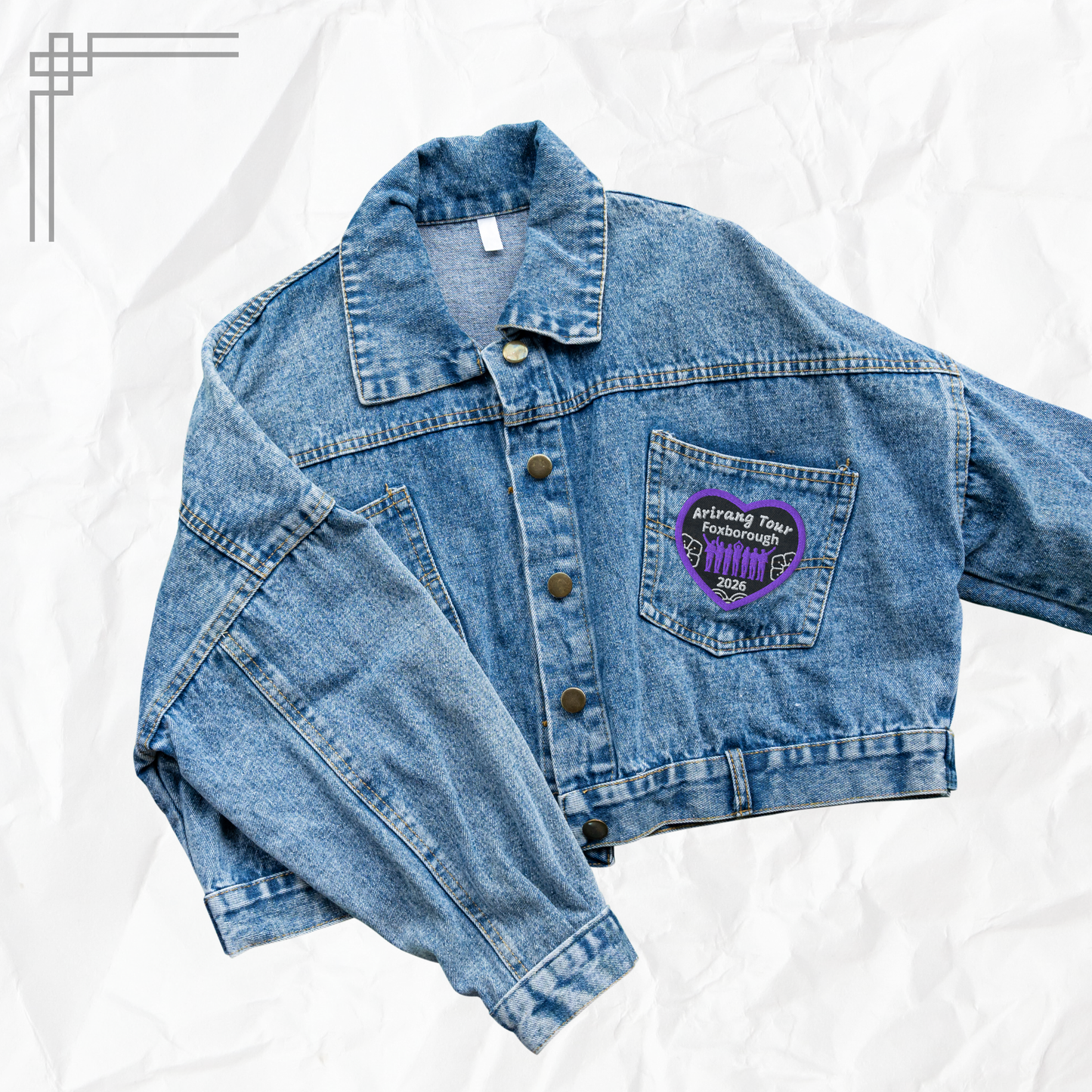 Arirang Tour K-Pop Embroidered Patch – ARMY Concert Iron-On / Sew-On Badge (City & Year Option)