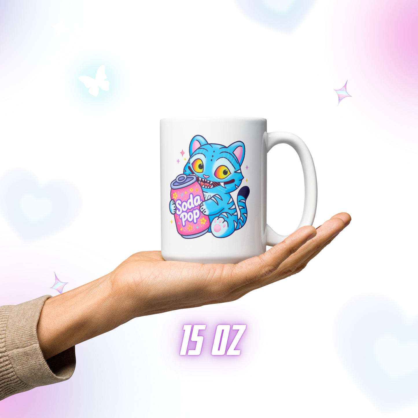 Kpop Demon Tiger Mug, My Little Soda Pop, Kpop Mug, K-pop Gift, Glossy Ceramic Mug, Multiple Option