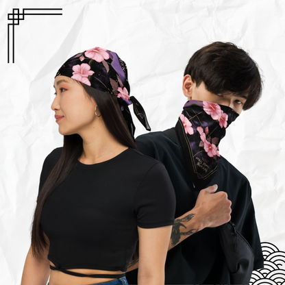 Arirang World Tour 2026 Bandana Scarf – OT7 Inspired Floral Constellation Design – K-pop Concert Outfit Accessory – Korean Aesthetic Head Scarf