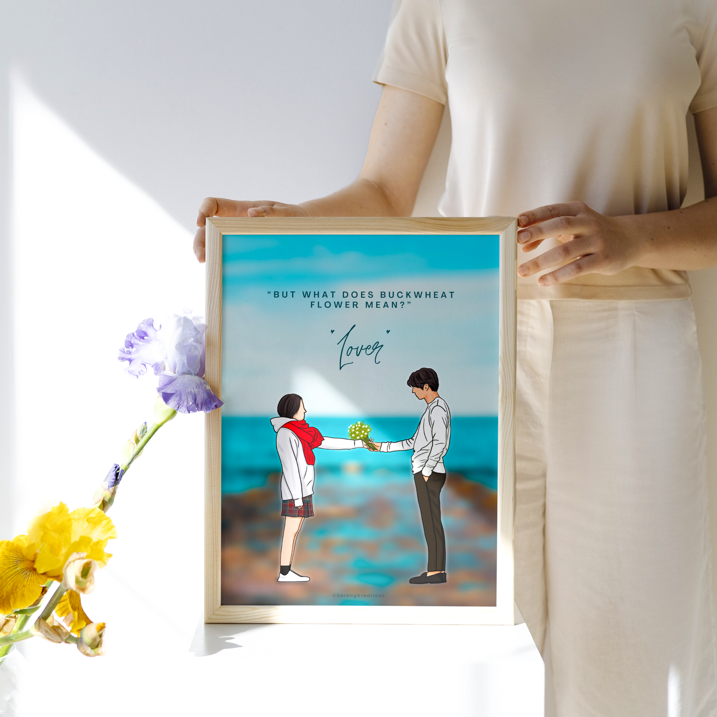 Goblin Kdrama Art Print -  Ji Eun Tak & Kim Shin, 도깨비