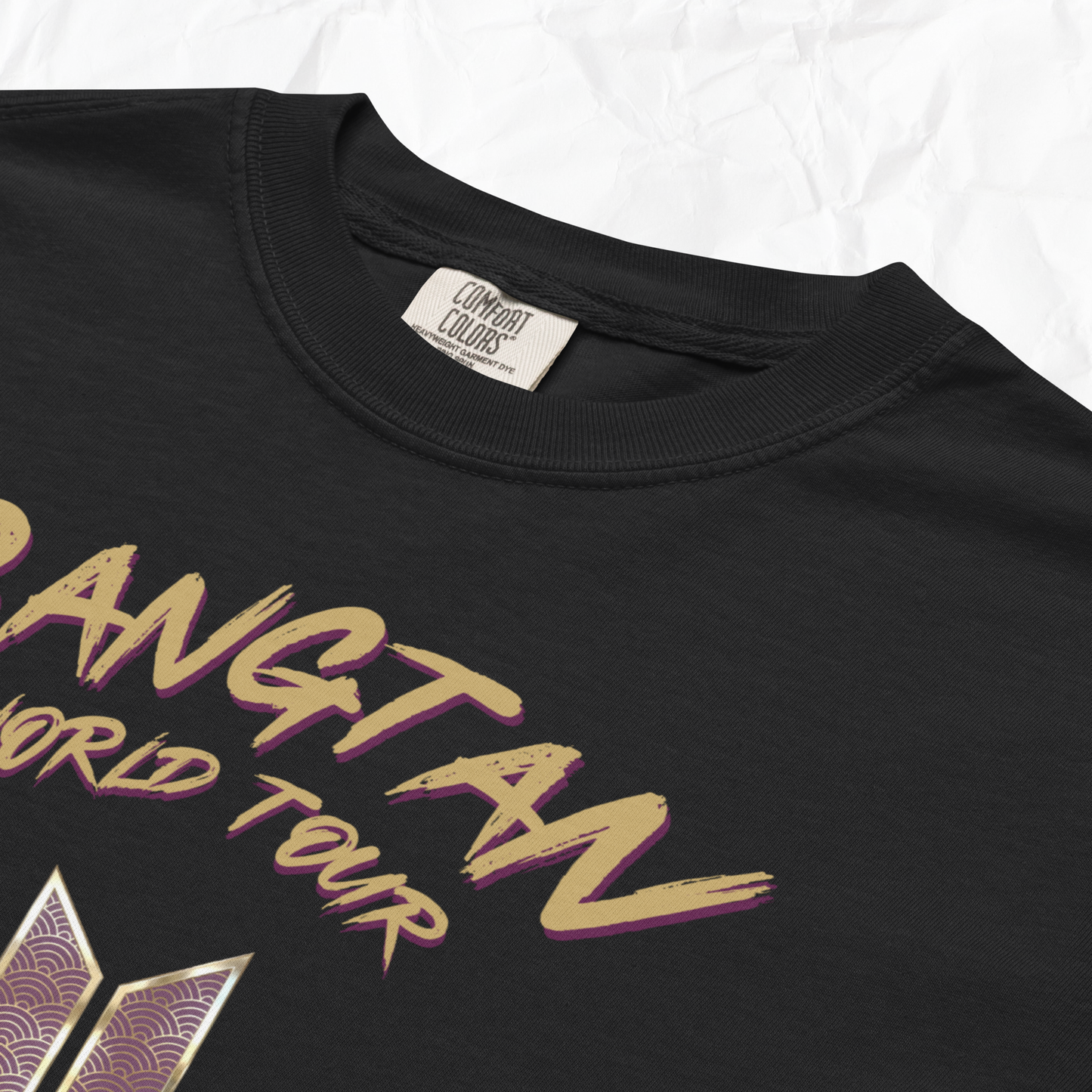 Arirang World Tour 2026 Shirt - OT7 K-pop Inspired Vintage Tee - Mugunghwa Heritage Flower Design - Comfort Colors Vintage T-Shirt - Tour Dates Back Print