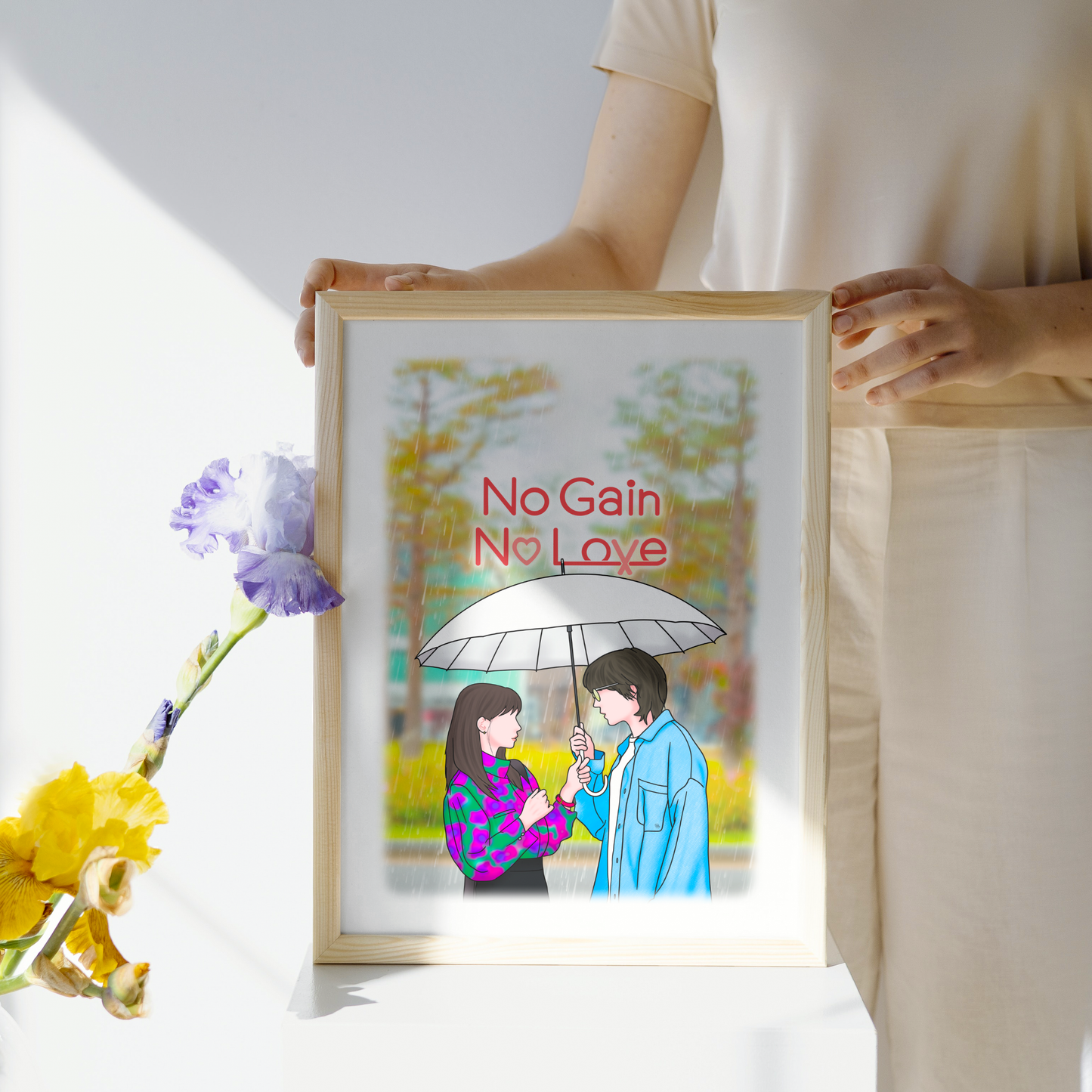 No Gain No Love Kdrama Art Print,  손해 보기 싫어서