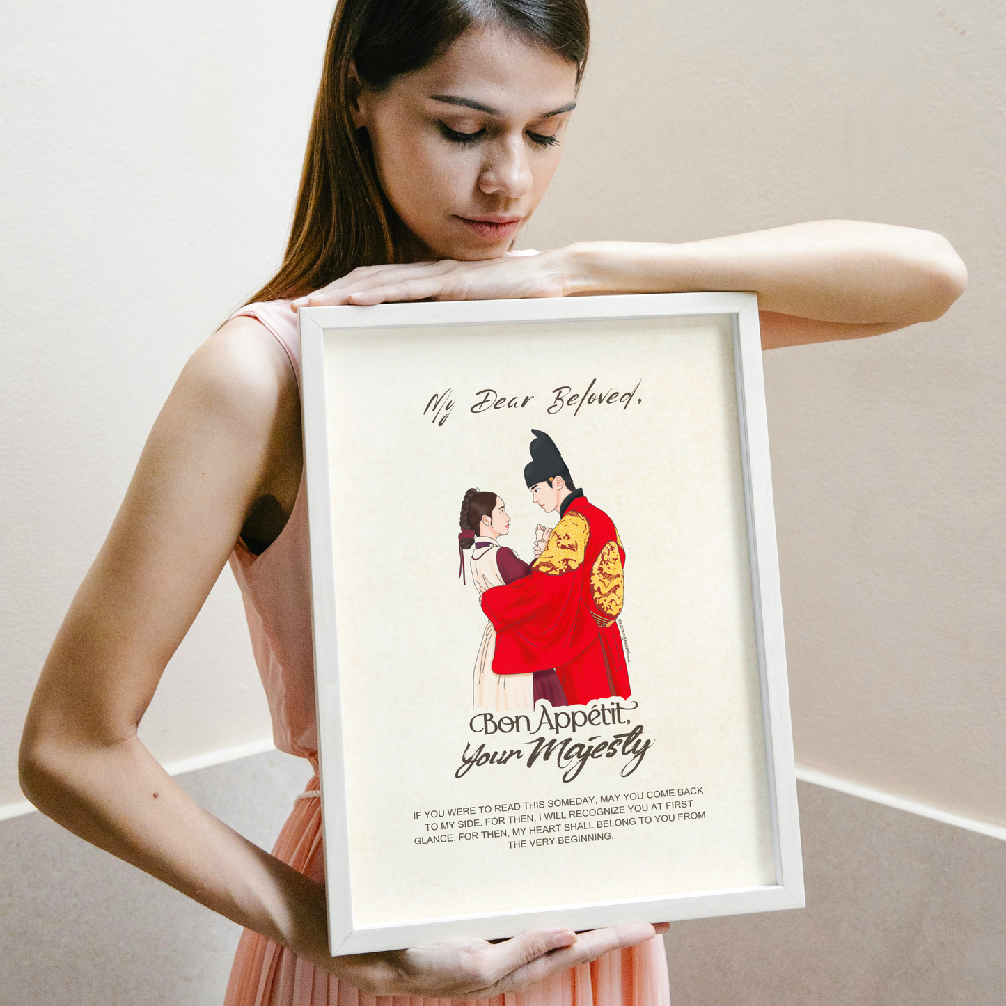 Bon Appétit Your Majesty K-Drama Art Print, Hand-Illustrated Korean Drama Poster, K-Drama Gift