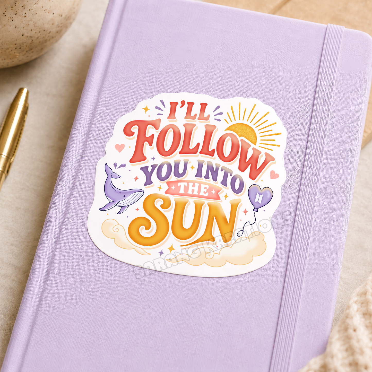 I'll Follow You Into the Sun Sticker - Vinyl Glossy Laminated Finish