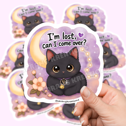 I’m Lost, Can I Come Over? Tang Sticker, Yoongi's Cat, Glossy Laminated Vinyl Sticker