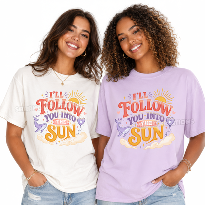 I'll Follow You Into The Sun T-Shirt - Arirang K-pop Fan Shirt for Army - Comfort Colors Tee